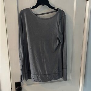 GAP Charcoal Long Sleeve Blouse